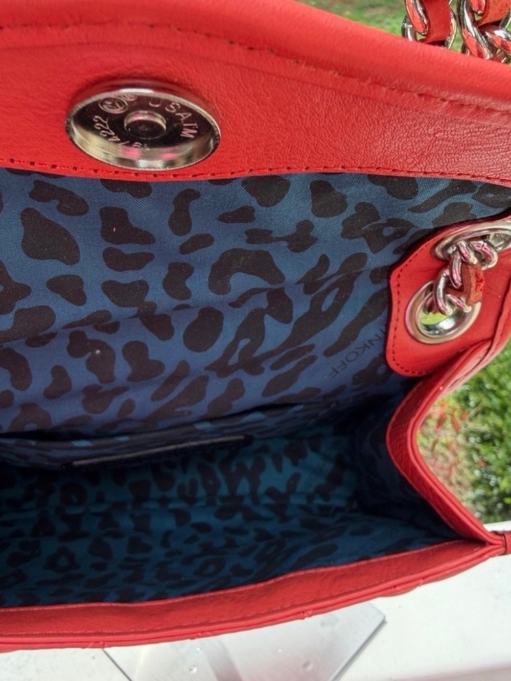 Rebecca Minkoff Quilted Coral-Red Chain Crossbody - Picture 11 of 13
